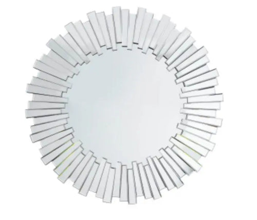 100cm Mosaic Frame Round Mirror House of Fleur