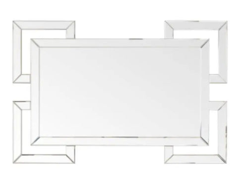 120cm Rectangular Geo Wall Mirror House of Fleur