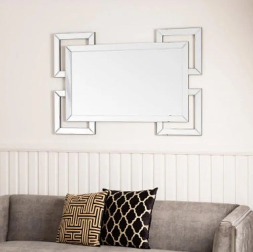 120cm Rectangular Geo Wall Mirror House of Fleur