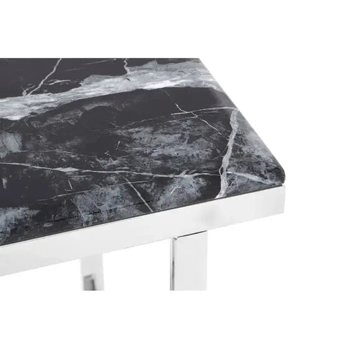 ACKLEY CONSOLE TABLE WITH BLACK MARBLE TOP House of Fleur