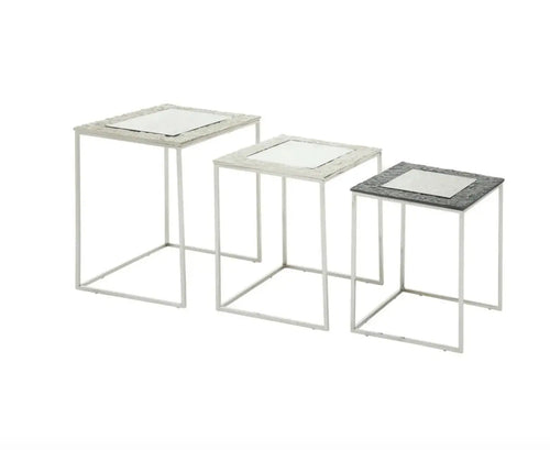 Akola Set Of 3 Rectangular Side Tables House of Fleur