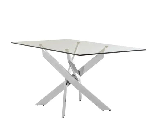 Allure Rectangular Intersected Dining Table House of Fleur