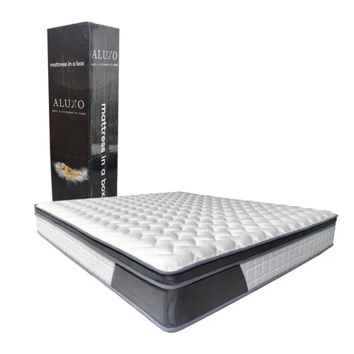 Aluxo Oasis 2000 Pocket Memory Pillow Top Mattress in a box House of Fleur