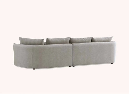 Aluxo Rubin Corner Chaise in Pebble Boucle House of Fleur