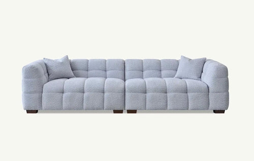 Aluxo Tribeca Sofa Range in Pearl Boucle Fabric House of Fleur