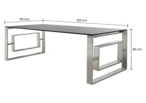 Apex Chrome Coffee Table House of Fleur