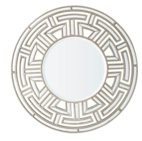 Apollo Champagne Round Wall Mirror House of Fleur