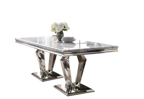 Arturo Marble Dining Set 1.8 House of Fleur