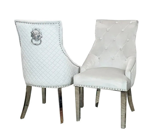 Bentley Chrome Dining Chair House of Fleur