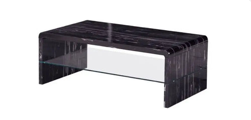 Black Marble Effect Coffee Table House of Fleur