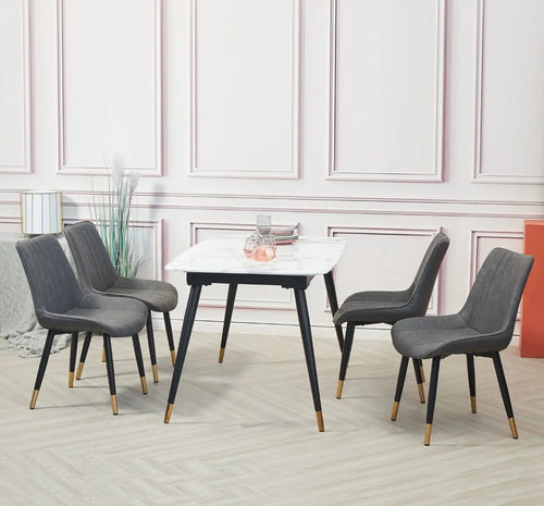 Brook Dining Chair- Grey x 4 House of Fleur