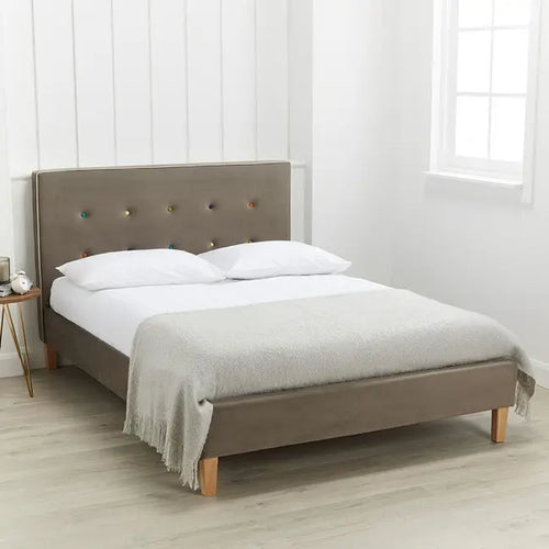 CAMDEN 4.6 DOUBLE BED GREY House of Fleur