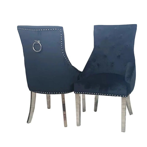 Cheshire Plush Velvet Dining Chair House of Fleur