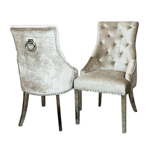 Cheshire Plush Velvet Dining Chair House of Fleur