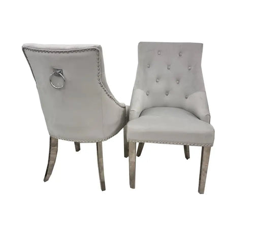 Cheshire Plush Velvet Dining Chair House of Fleur