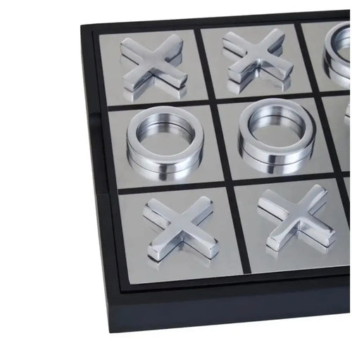 Churchill Black and Silver Noughts and Crosses Game House of Fleur