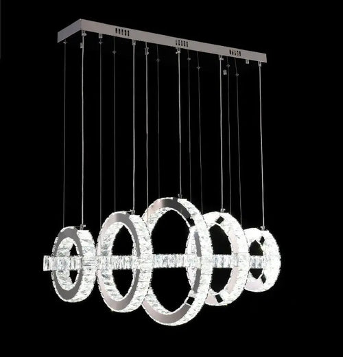 Circular Crystal Chandelier House of Fleur