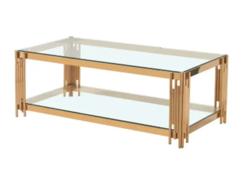 Cohen Gold Coffee Table House of Fleur