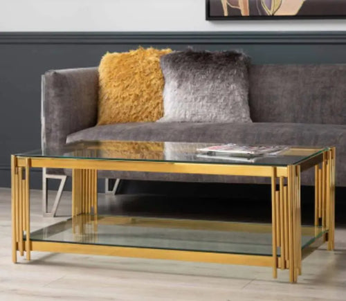 Cohen Gold Coffee Table House of Fleur