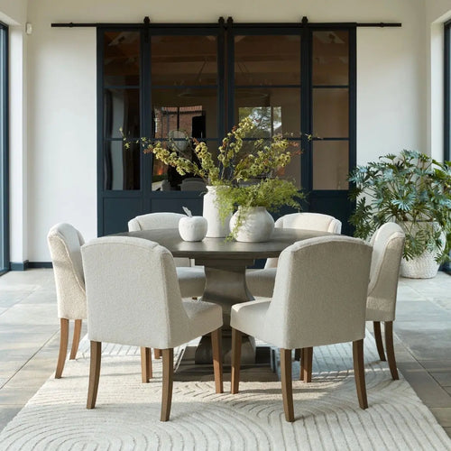 Compton Bouclé Dining Chair Hill Interiors