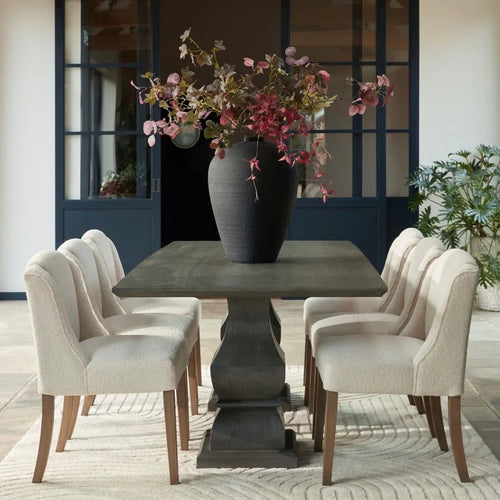 Compton Bouclé Dining Chair Hill Interiors