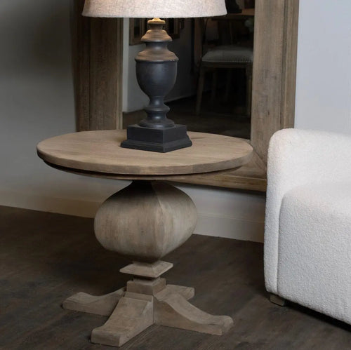 Copgrove Collection Pedestal Side Table Hill Interiors