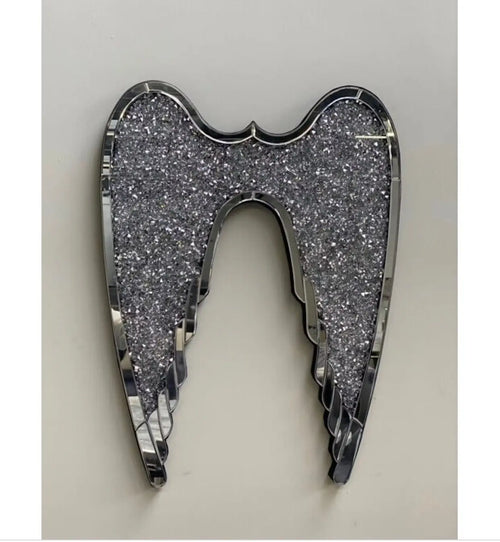 Crushed Diamante Mirrored Angel Wings House of Fleur