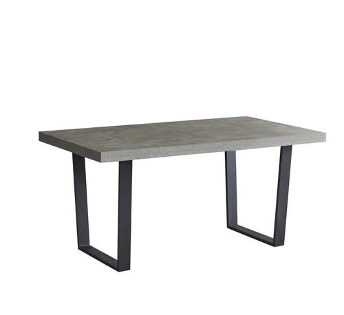 Dannis MDF Dining Table with Concrete Effect House of Fleur