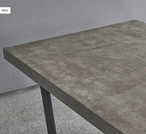 Dannis MDF Dining Table with Concrete Effect House of Fleur