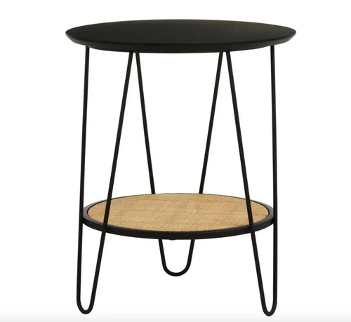 Depok Side Table With Hairpin Legs House of Fleur