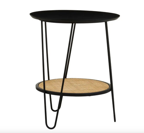 Depok Side Table With Hairpin Legs House of Fleur