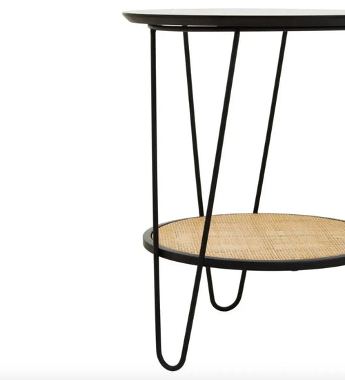 Depok Side Table With Hairpin Legs House of Fleur