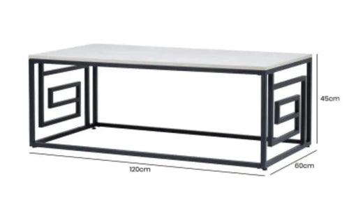 Devon Black and Grey Coffee Table House of Fleur