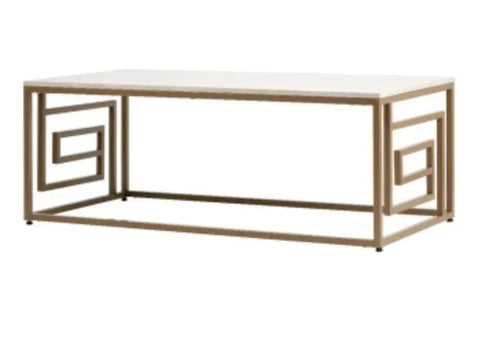 Devon Cream and Gold Coffee Table House of Fleur