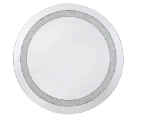 Diamond Crush Medium Round Mirror House of Fleur