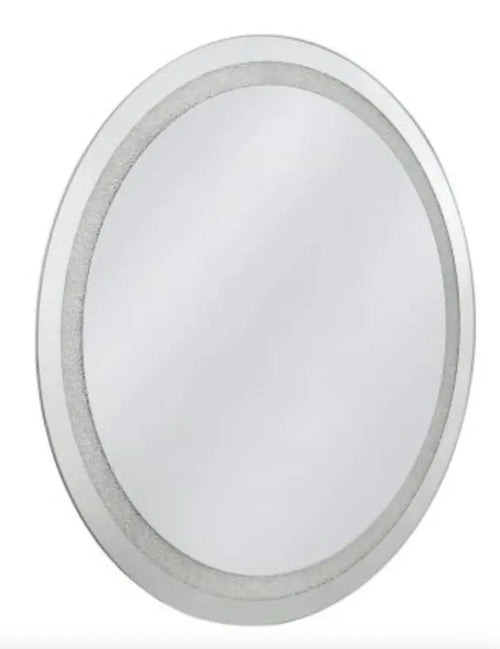 Diamond Crush Medium Round Mirror House of Fleur