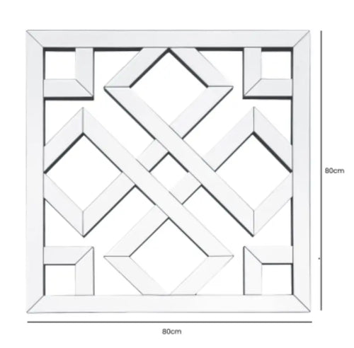 Diamond Geometric Mirror Wall Art House of Fleur