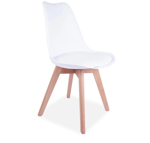 ECN White Tulip Style Dining Chair x 4 House of Fleur