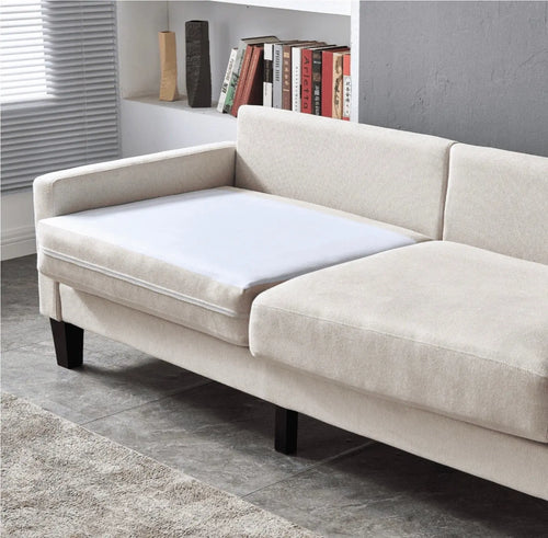 ENKO 2 Seater Beige Fabric Sofa House of Fleur