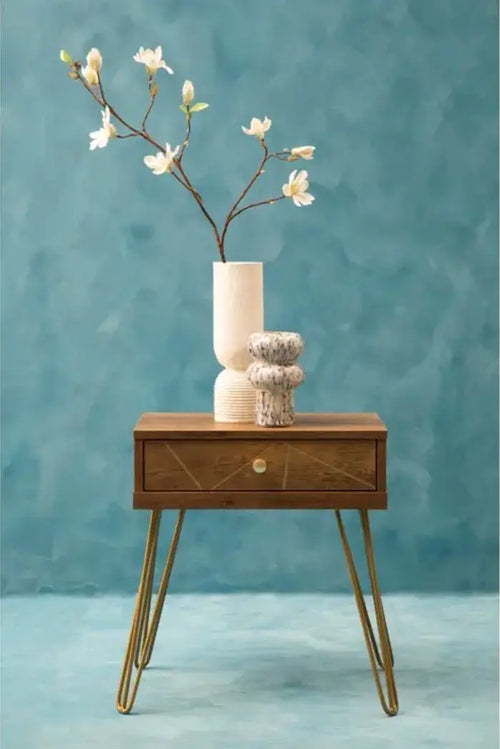 Flori One Draw Side Table House of Fleur