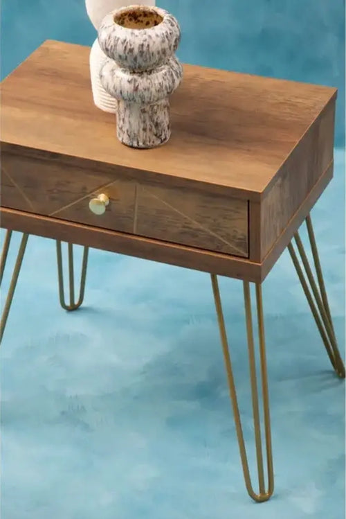 Flori One Draw Side Table House of Fleur