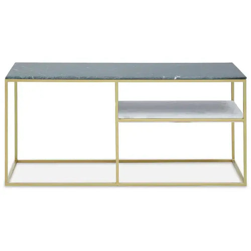 NIRAV ASSORTED MARBLE / GOLD FRAME CONSOLE TABLE House of Fleur