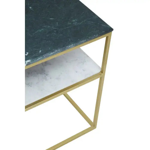 NIRAV ASSORTED MARBLE / GOLD FRAME CONSOLE TABLE House of Fleur