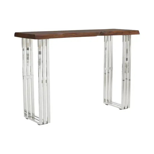 HAMPSTEAD NATURAL AND SILVER CONSOLE TABLE House of Fleur