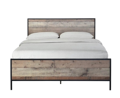 Hoxton 4.6 Double Bed, Oak Effect House of Fleur