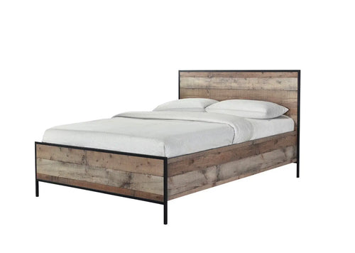 Hoxton 4.6 Double Bed, Oak Effect House of Fleur