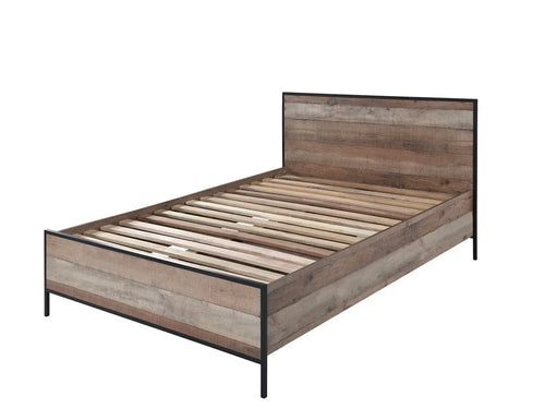 Hoxton 4.6 Double Bed, Oak Effect House of Fleur