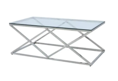 Imperia Stainless Steel Coffee Table House of Fleur