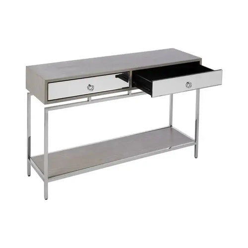 KENSINGTON TOWNHOUSE SILVER CONSOLE TABLE House of Fleur