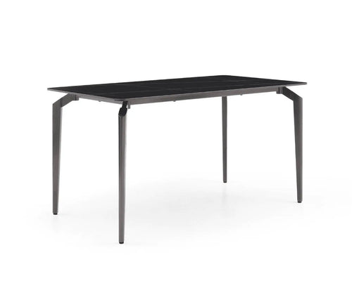 Kayo Rectangular Engineered Marble Dining Table - Black House of Fleur